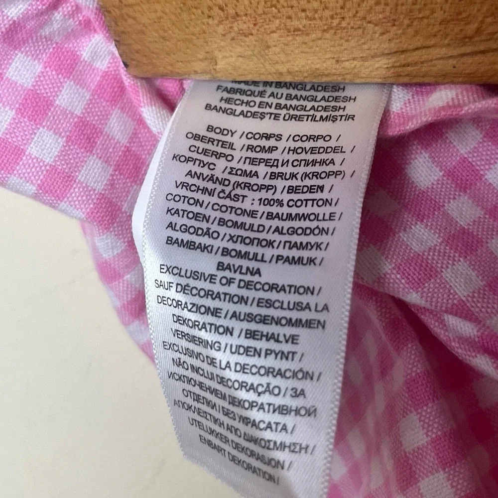 Ralph Lauren Polo Baby Gingham Cotton Oxford Fun Romper EUC Blue Green Pink 6M‎